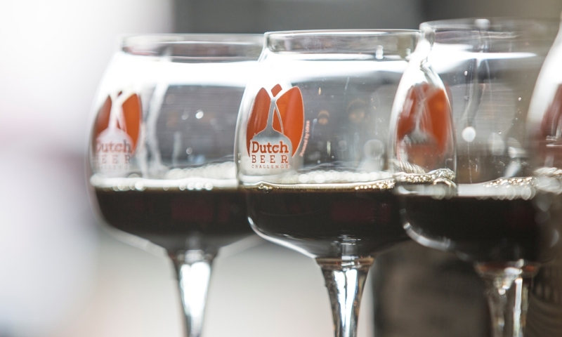 Dutch Beer Challenge proefglazen met bier erin